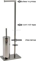 מעמד משולב שיקאגו לניר טואלט כרום ניקל - תצוגה נוספת