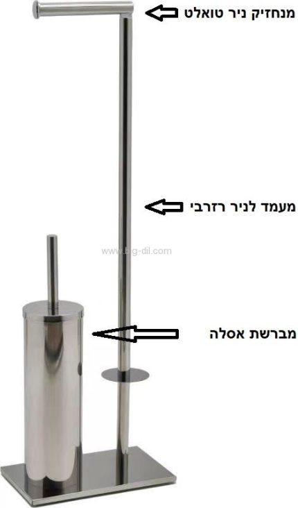 מעמד משולב שיקאגו לניר טואלט כרום ניקל - תצוגה נוספת