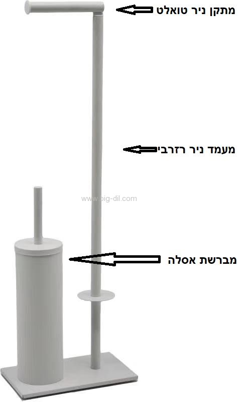 מעמד משולב שיקאגו לניר טואלט לבן מט - תצוגה נוספת