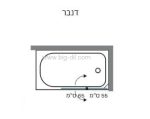 אמבטיונים - אמבטיון פרזול שחור שקוף דנבר