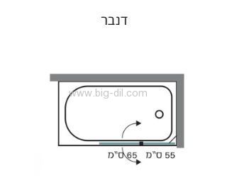 אמבטיונים - אמבטיון פרזול שחור שקוף דנבר