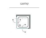 מקלחונים מכל הסוגים - מקלחון פינתי קולומבו מבית סניטק