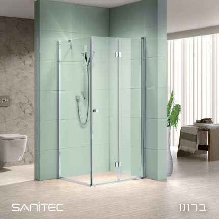 מקלחון פינתי ברונו 40-92*68-92 ס"מ.