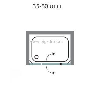 מקלחון חזית טנגו פרזול שחור 144-236 ס"מ. - KWC