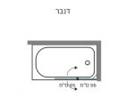 אמבטיון פרזול שחור שקוף דנבר - תצוגה נוספת