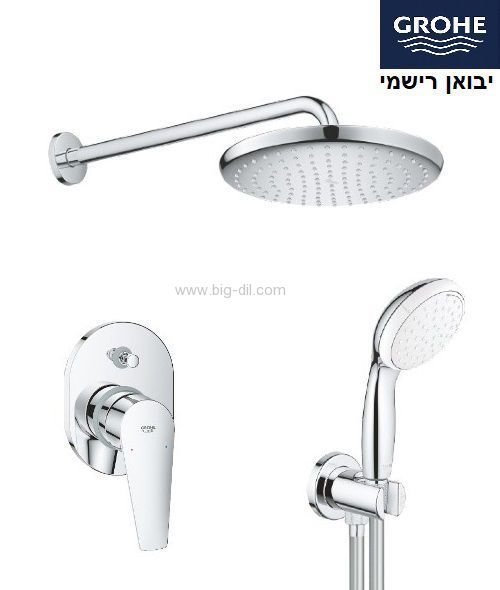 סט מקלחת 6 חלקים למקלחת קומפלט גרואה אדג'