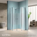 מקלחונים מכל הסוגים - מקלחון פינתי מעוגל לורנס מבית סניטק