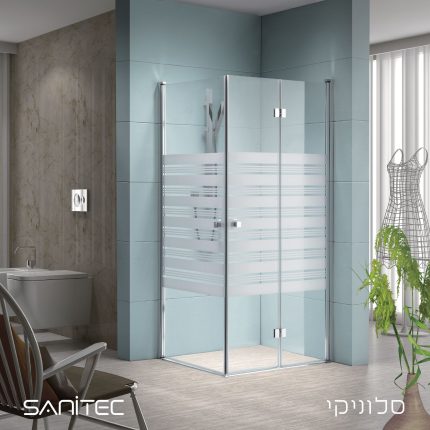 מקלחון פינתי סלוניקי 34-92*68-92 ס"מ.
