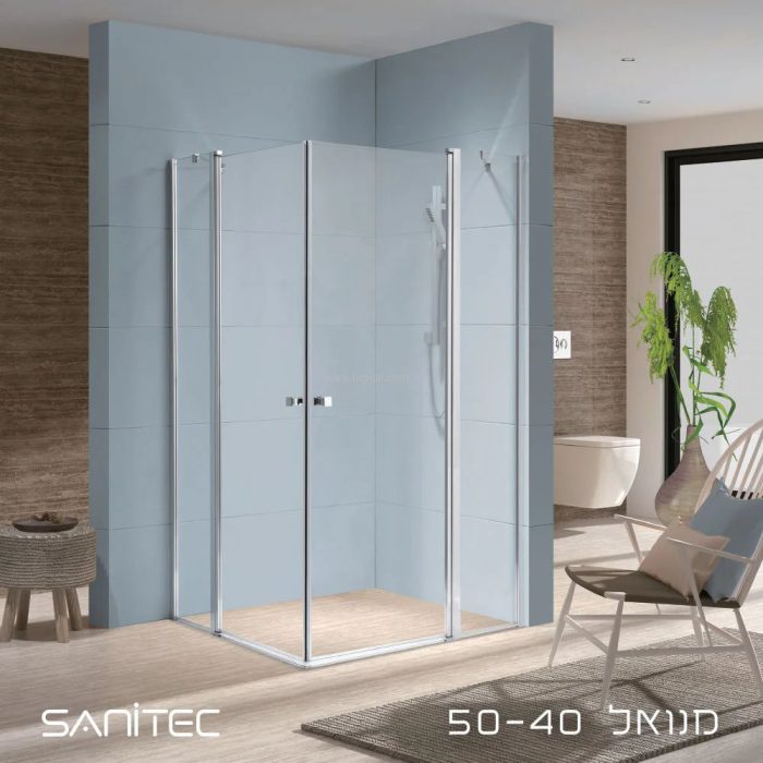 מקלחון פינתי מנואל מידות 74-164 ס"מ.