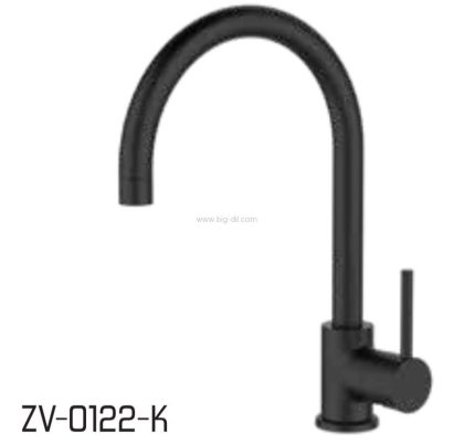פרח גבוה שחור לכיור ZV0122K