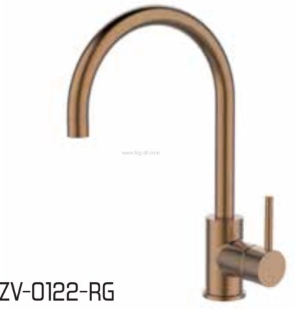 פרח גבוה לכיור ZV0122 רוז גולד