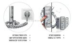 מחממי מגבות - מחמם מגבות  קלאסיק פרימיום אירופאי HP 80*50  חיבור ישיר או תקע